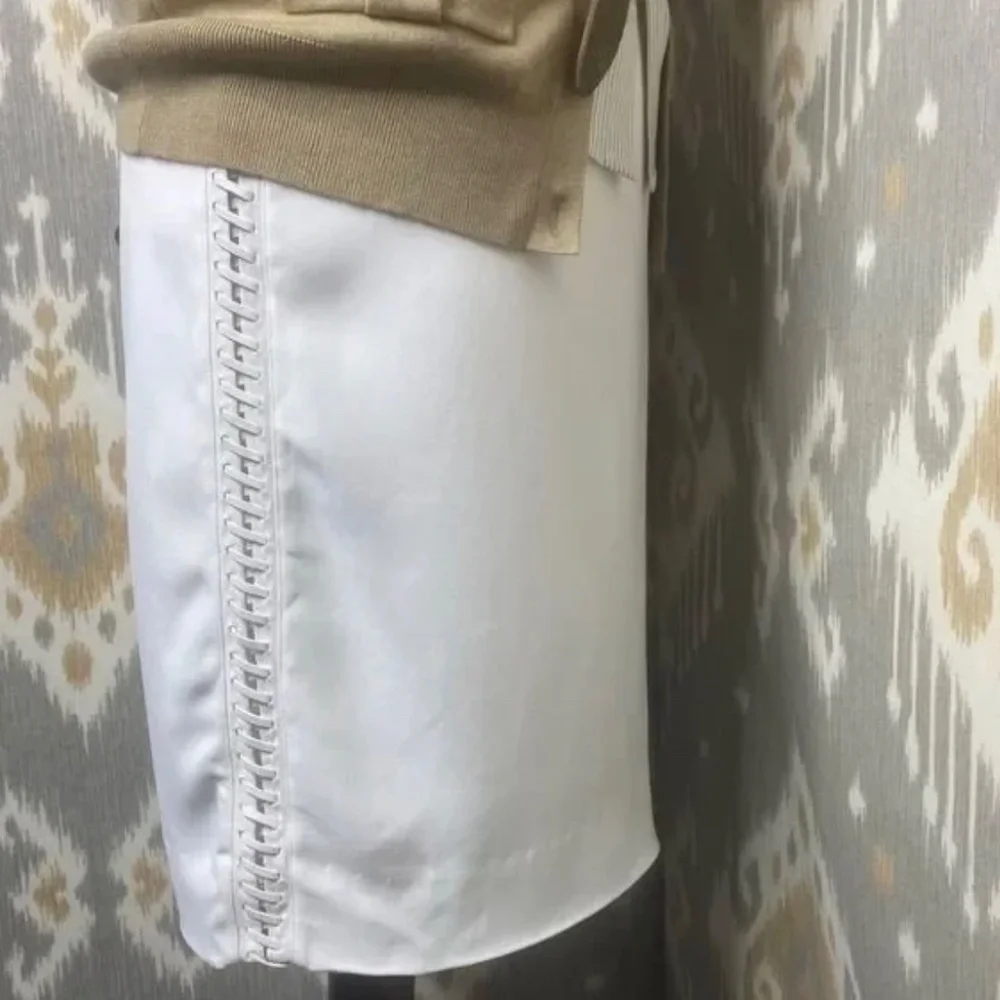 Ralph Lauren 'Resort 2015 Lamb Leather Lace Side Fianna Pencil Skirt - Picture 6 of 9